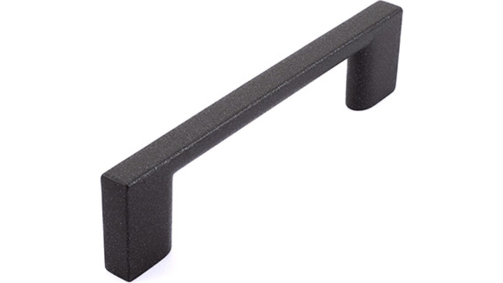 Griff Eslohe Metall - Graphit Marone Pulverbeschichtung - 113 mm lang  vor weißem Hintergrund