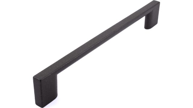 Griff Eslohe Metall - Graphit Marone Pulverbeschichtung - 188 mm lang vor weißem Hintergrund
