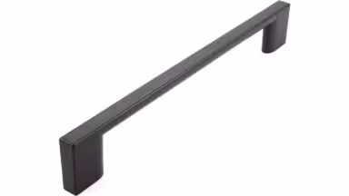 Griff Eslohe Metall - Graphit matt Pulver - 188 mm lang vor weißem Hintergrund