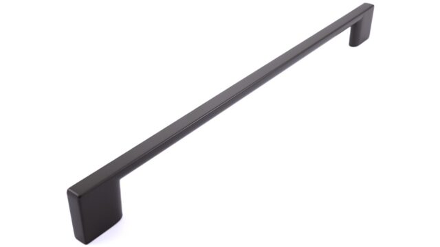 Griff Eslohe Metall - Graphit matt Pulver - 290 mm lang  vor weißem Hintergrund