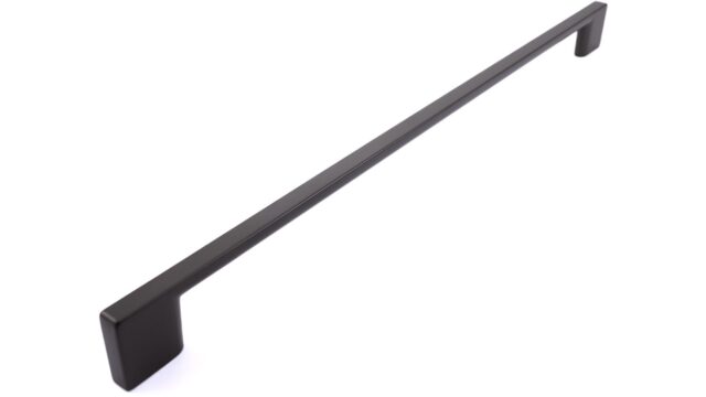Griff Eslohe Metall - Graphit matt Pulver - 359 mm lang  vor weißem Hintergrund