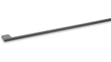 Griff Eslohe Metall - Graphit matt Pulver - 518 mm lang vor weißem Hintergrund