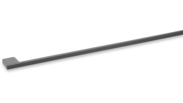 Griff Eslohe Metall - Graphit matt Pulver - 518 mm lang  vor weißem Hintergrund