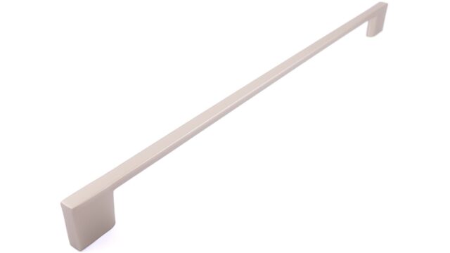 Griff Eslohe Metall - Nickel matt galvanisiert - 359 mm lang vor weißem Hintergrund