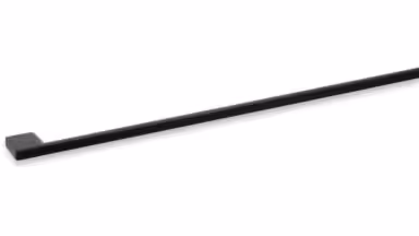 Griff Eslohe Metall - Schwarz matt Pulverbeschichtung - 518 mm lang vor weißem Hintergrund