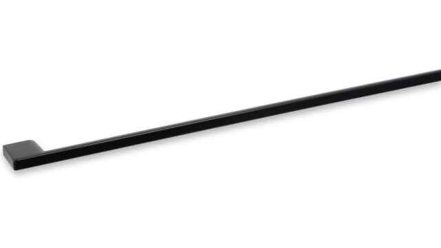 Griff Eslohe Metall - Schwarz seidenmatt Pulverbeschichtung - 518 mm lang  vor weißem Hintergrund