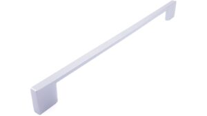 Griff Eslohe Metall - Silberpulver - 290 mm lang  vor weißem Hintergrund