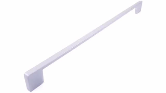 Griff Eslohe Metall - Silberpulver - 359 mm lang  vor weißem Hintergrund