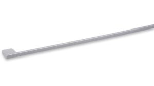 Griff Eslohe Metall - Silberpulver - 518 mm lang  vor weißem Hintergrund