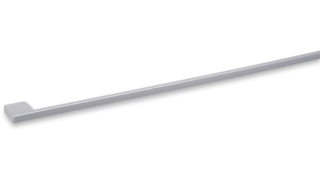 Griff Eslohe Metall - Silberpulver - 518 mm lang  vor weißem Hintergrund