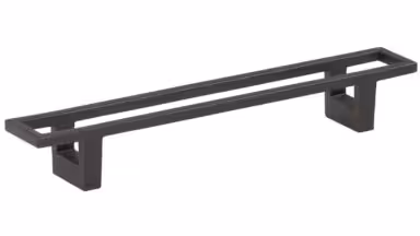 Griff Florstadt Metall - Graphit Marone Pulverbeschichtung - 221 mm lang vor weißem Hintergrund