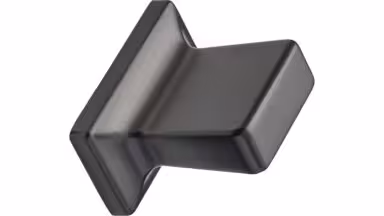 Griff HERITAGE-KNOB Zink - Gun-metal - 36 mm lang  vor weißem Hintergrund