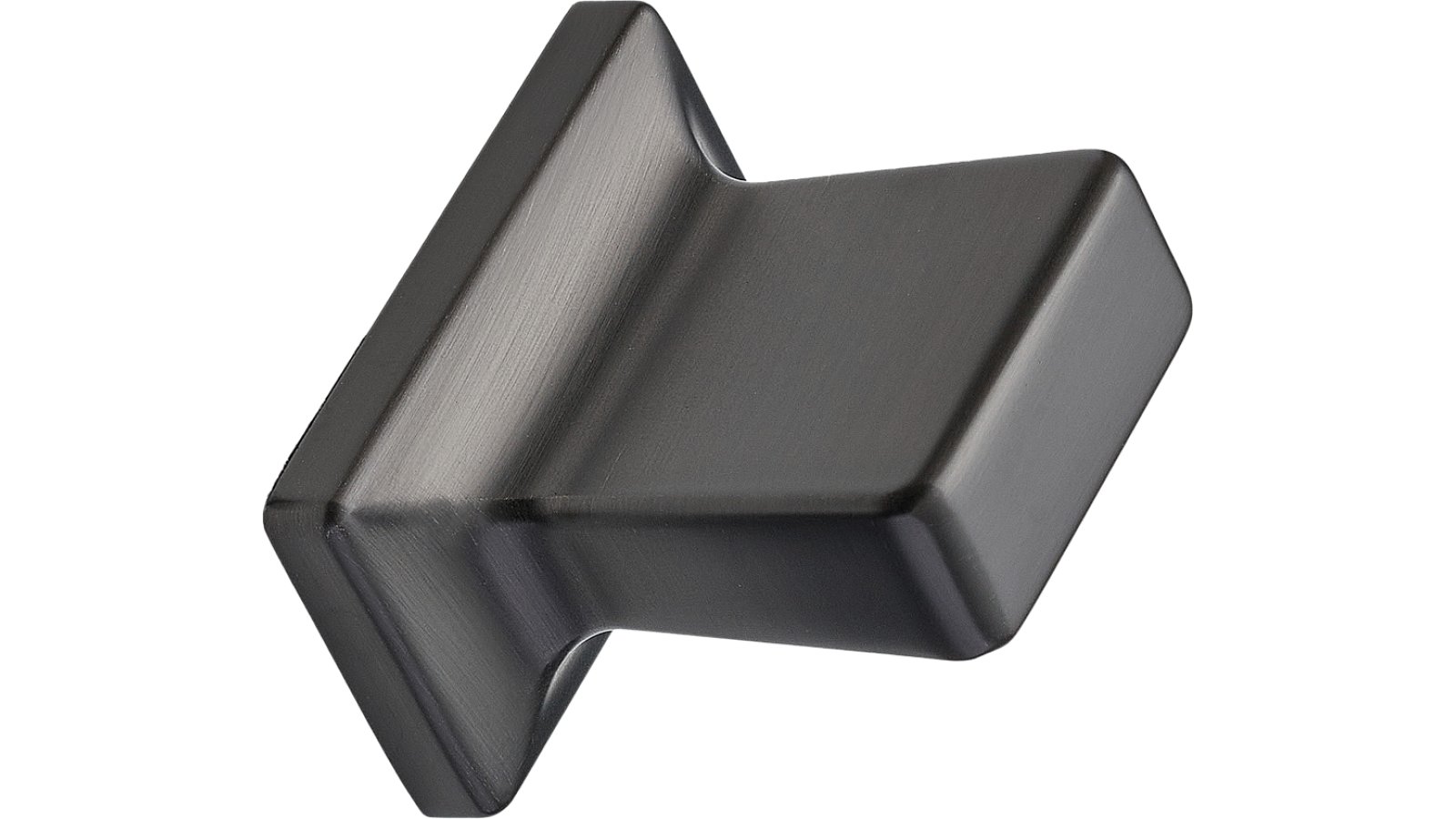 Moebelgriff-HERITAGE-KNOB-grau-Zinkdruckguss-laenge-36-FP-001503 Griff HERITAGE-KNOB Zink - Gun-metal - 36 mm lang vor weißem Hintergrund