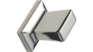 Griff HERITAGE-KNOB Zink - Glanz Nickel - 36 mm lang  vor weißem Hintergrund