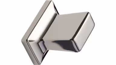 Griff HERITAGE-KNOB Zink - Glanz Nickel - 36 mm lang  vor weißem Hintergrund