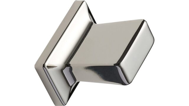 Griff HERITAGE-KNOB Zink - Glanz Nickel - 36 mm lang vor weißem Hintergrund