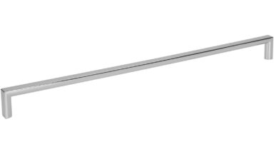 Griff Heringsdorf Metall - Chrom glänzend galvanisiert - 328 mm lang vor weißem Hintergrund