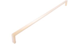 Griff Heringsdorf Metall - Gold glänzend galvanisiert - 328 mm lang  vor weißem Hintergrund