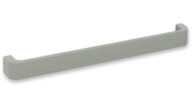 Griff Hohenhameln Metall - Olivgrau Pulverbeschichtung - 267 mm lang vor weißem Hintergrund