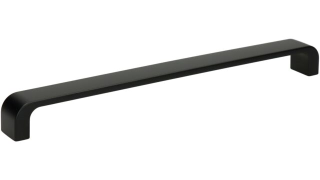Griff Hohenhameln Metall - Schwarz matt Pulverbeschichtung - 267 mm lang  vor weißem Hintergrund