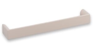 Griff Könnern Metall - Beige matt Pulverbeschichtung - 168 mm lang  vor weißem Hintergrund