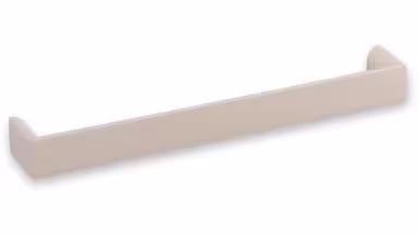 Griff Könnern Metall - Beige matt Pulverbeschichtung - 200 mm lang  vor weißem Hintergrund