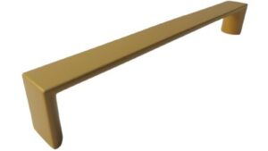 Griff Könnern Metall - Gold matt Pulverbeschichtung - 200 mm lang  vor weißem Hintergrund