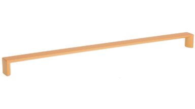 Griff Könnern Metall - Gold matt Pulverbeschichtung - 488 mm lang vor weißem Hintergrund