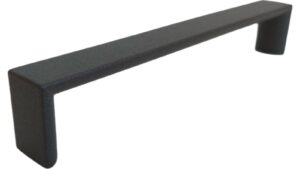 Griff Könnern Metall - Graphit Marone Pulverbeschichtung - 168 mm lang  vor weißem Hintergrund