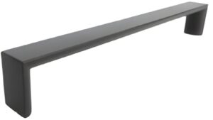 Griff Könnern Metall - Graphit Marone Pulverbeschichtung - 200 mm lang  vor weißem Hintergrund