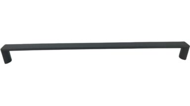 Griff Könnern Metall - Graphit Marone Pulverbeschichtung - 328 mm lang vor weißem Hintergrund