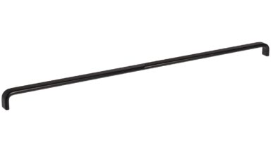 Griff Lützen aluminium - Schwarz Struktur Pulverbeschichtung - 520 mm lang  vor weißem Hintergrund
