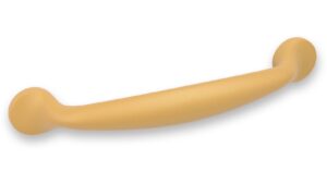 Griff Pfedelbach Metall - Gold matt Pulverbeschichtung - 170 mm lang  vor weißem Hintergrund