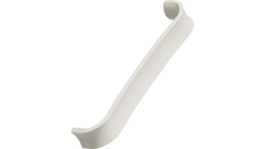 Griff RIBBON Zink - Beige - 175 mm lang vor weißem Hintergrund