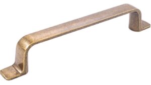 Griff Schieder-Schwalenberg Metall - patiniertes Messing - 165 mm lang  vor weißem Hintergrund