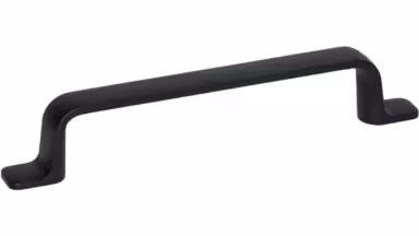 Griff Schieder-Schwalenberg Metall - Schwarz seidenmatt Pulverbeschichtung - 165 mm lang vor weißem Hintergrund
