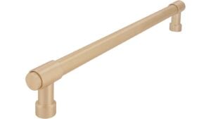 Griff Südharz Druckguss messing feingeschliffen - 339 mm lang  vor weißem Hintergrund