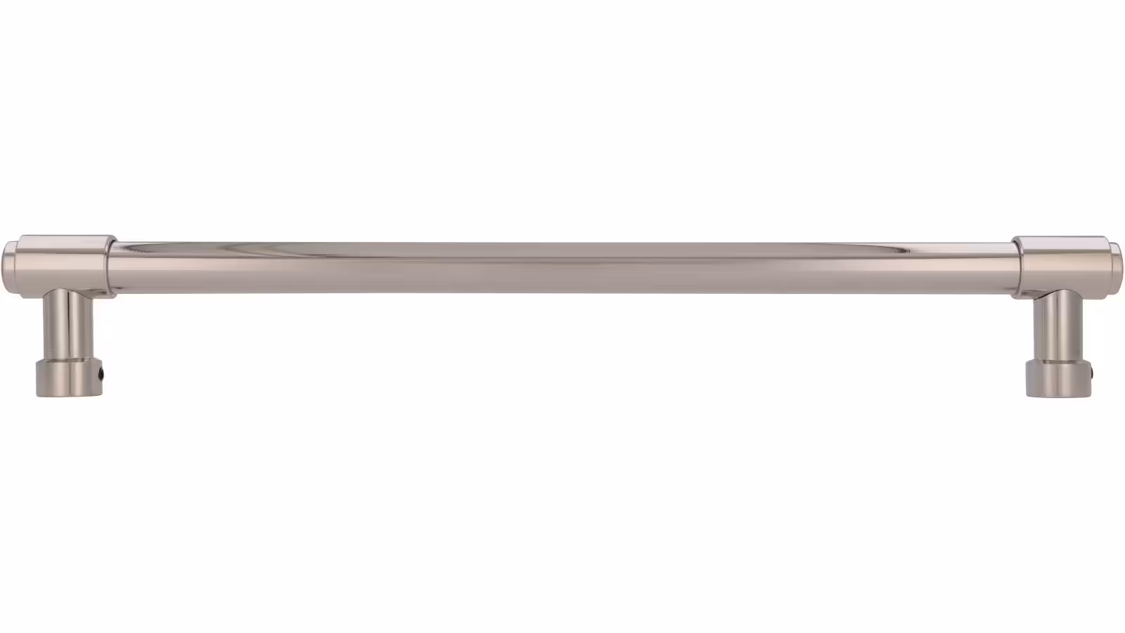 Griff Südharz Druckguss nickel glänzend - 339 mm lang  vor weißem Hintergrund