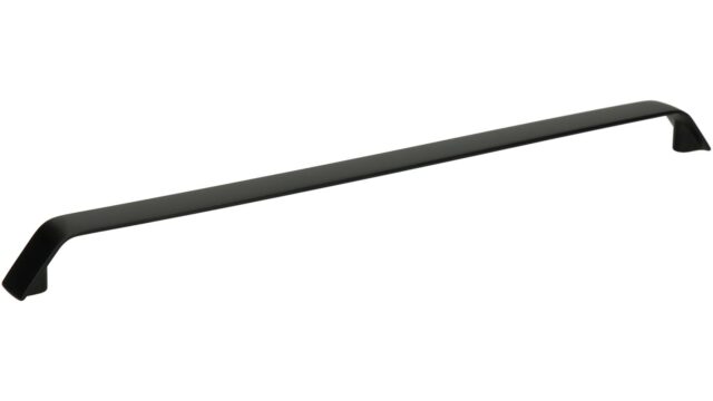 Griff Timmendorfer Strand Metall - Schwarz matt Pulverbeschichtung - 341 mm lang  vor weißem Hintergrund