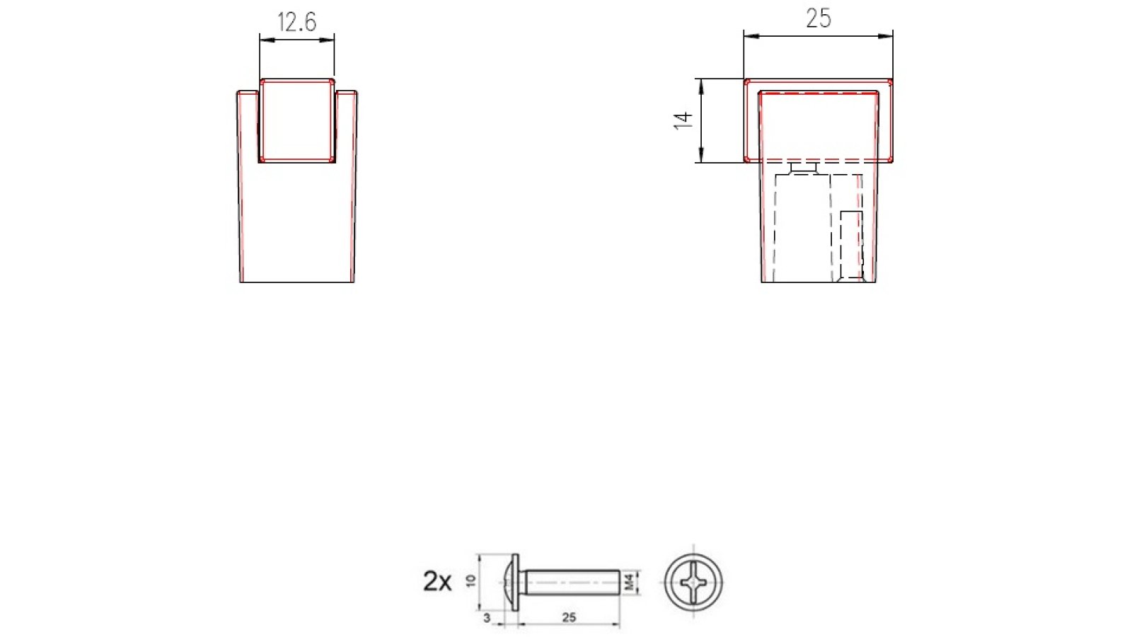 Knopf Elsenfeld-Knopf Metall - Schwarz matt pulverbeschichtet + Holzknauf - 25 mm lang  vor weißem Hintergrund