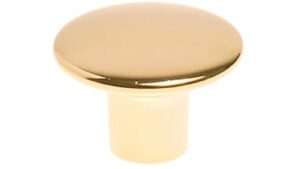 Knopf Hainichen Metall - Gold glänzend galvanisiert - 32 mm lang  vor weißem Hintergrund