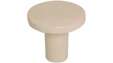 Knopf Hürtgenwald Metall - Beige matt Pulverbeschichtung - 28 mm lang vor weißem Hintergrund