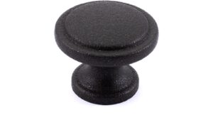 Knopf Nittendorf Metall - Graphit Marone Pulverbeschichtung - 30 mm lang  vor weißem Hintergrund