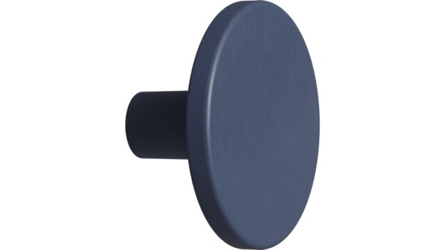 Knopf PLATO OceanIX Plastix Kunststoff - Navy Blau - 42 mm lang vor weißem Hintergrund