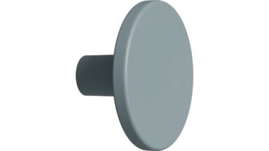 Knopf PLATO OceanIX Plastix Kunststoff - Blau - 42 mm lang  vor weißem Hintergrund