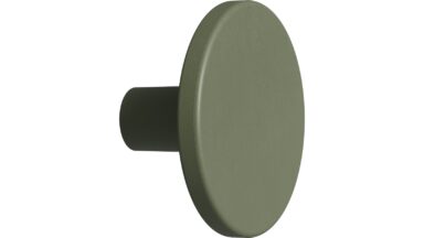 Knopf PLATO OceanIX Plastix Kunststoff - Grün - 42 mm lang  vor weißem Hintergrund