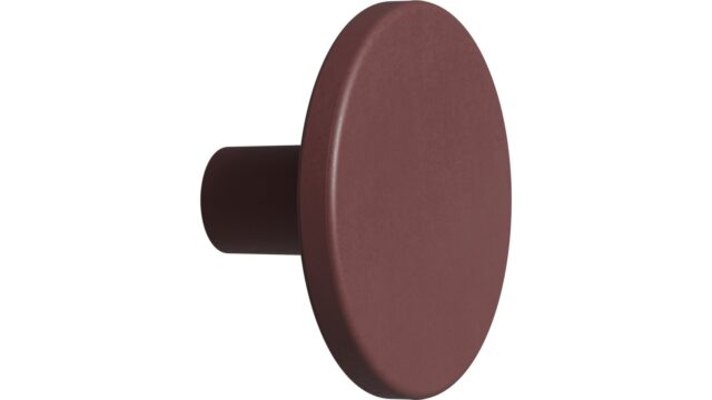 Knopf PLATO OceanIX Plastix Kunststoff - Rot - 42 mm lang vor weißem Hintergrund