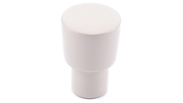 Knopf Sonsbeck Metall - Beige matt Pulverbeschichtung - 16 mm lang vor weißem Hintergrund