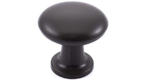 Knopf Wertingen Metall - Graphit matt Pulver - 25 mm lang  vor weißem Hintergrund