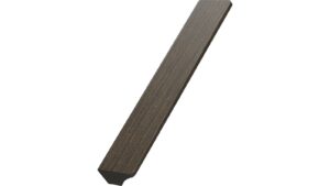 Griff BAUM Eiche FSC 100% - Dunkelbraun - 200 mm lang vor weißem Hintergrund